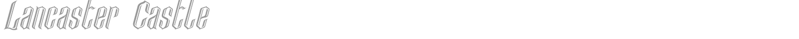 Lancaster Castle font preview
