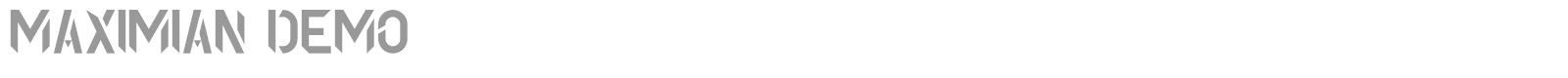 Maximian font preview