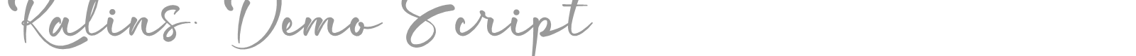 Ralins Script font preview