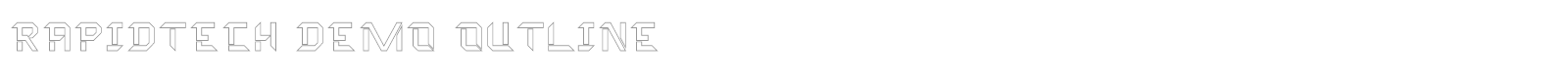 Rapidtech font preview