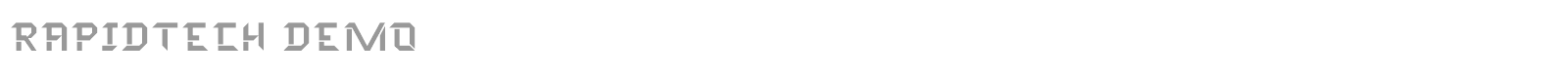 Rapidtech font preview