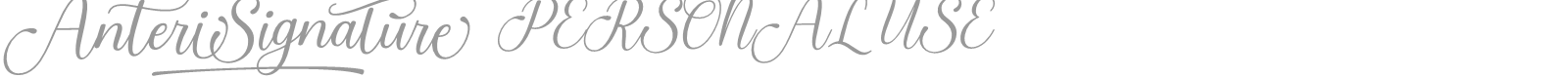 Anteri Signature font preview