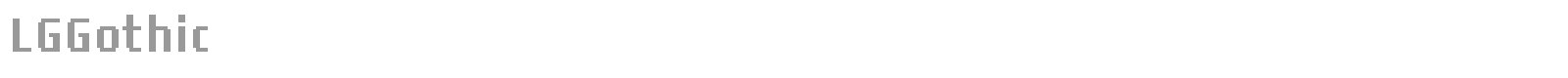 LG Gothic font preview