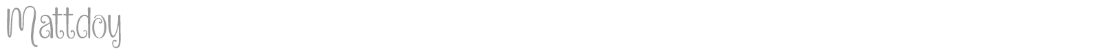 Mattdoy font preview