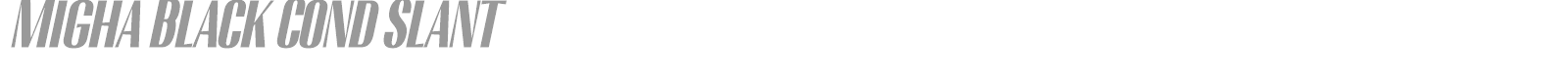 Migha font preview