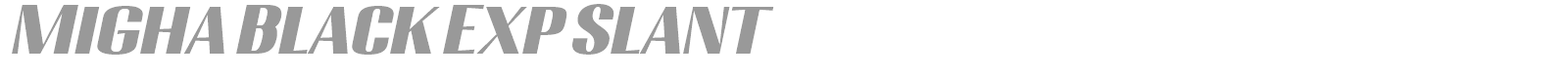 Migha font preview