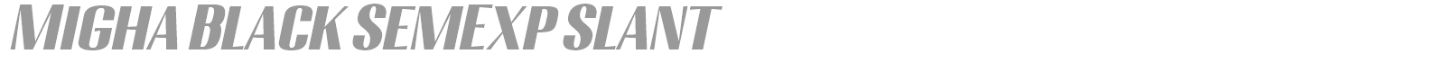 Migha font preview