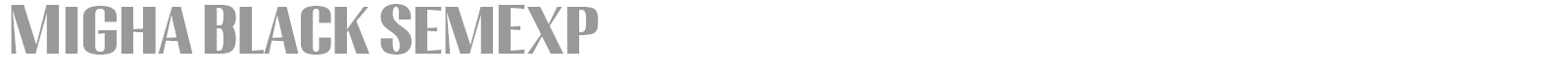 Migha font preview