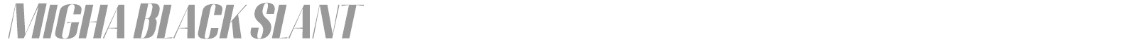 Migha font preview