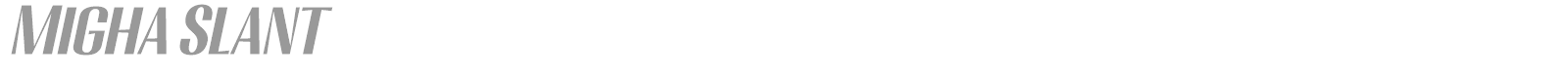 Migha font preview