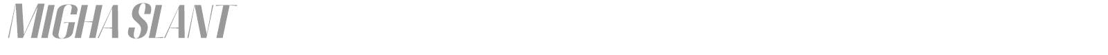 Migha font preview
