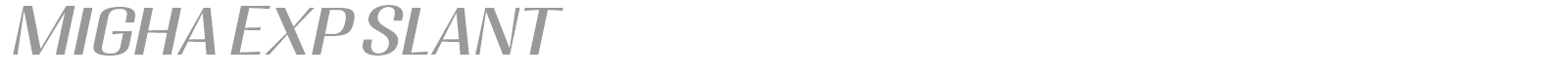 Migha font preview