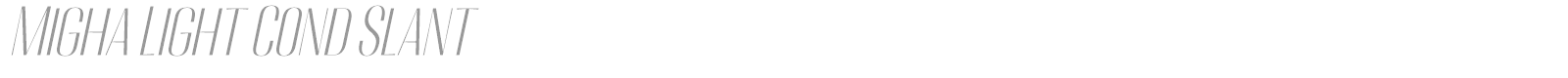 Migha font preview