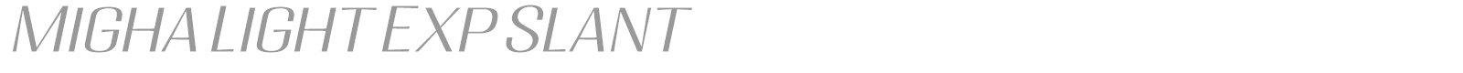 Migha font preview