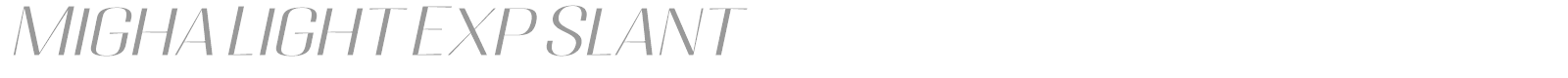 Migha font preview