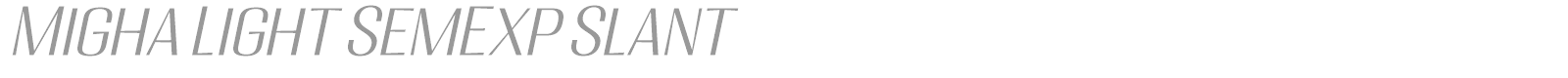 Migha font preview