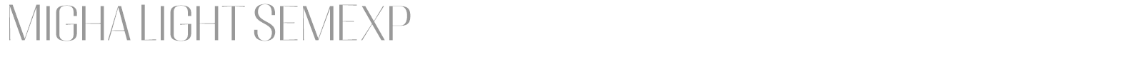Migha font preview