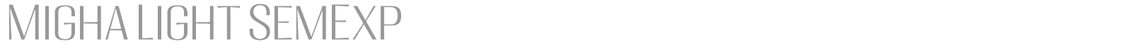 Migha font preview