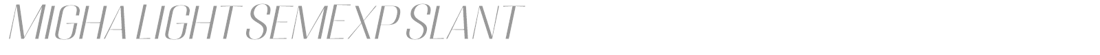 Migha font preview