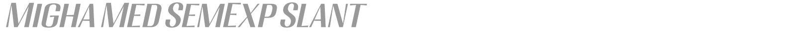 Migha font preview