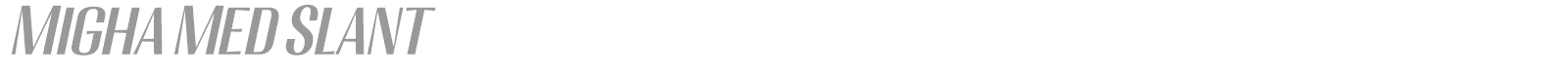 Migha font preview