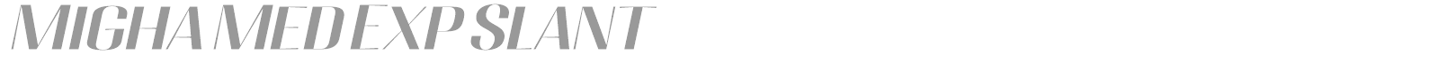 Migha font preview