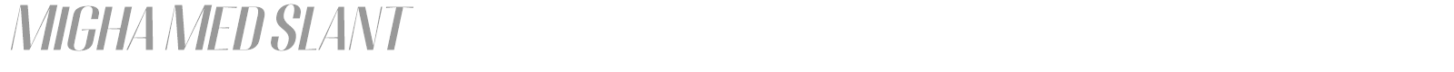 Migha font preview