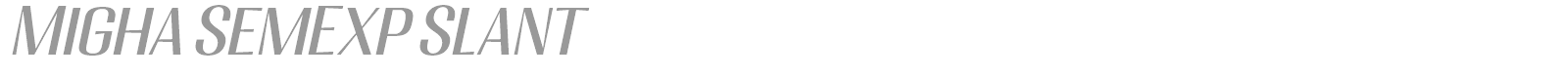 Migha font preview
