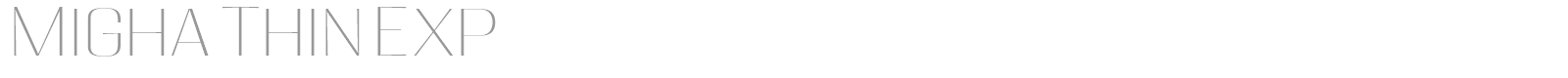 Migha font preview