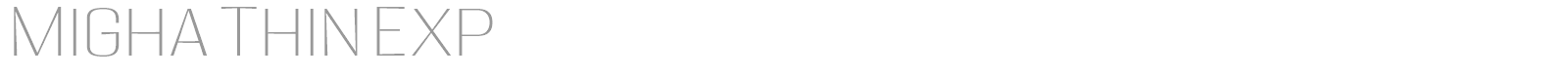 Migha font preview