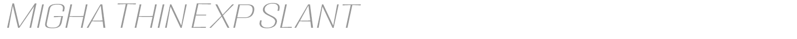 Migha font preview