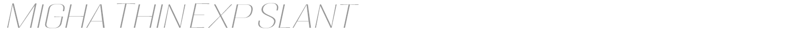 Migha font preview