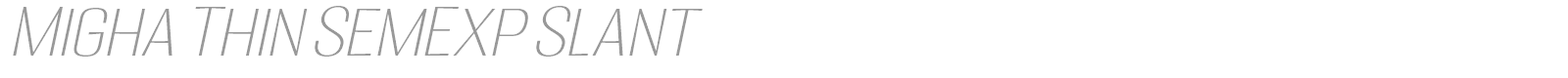 Migha font preview