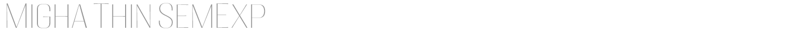 Migha font preview