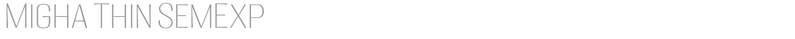 Migha font preview