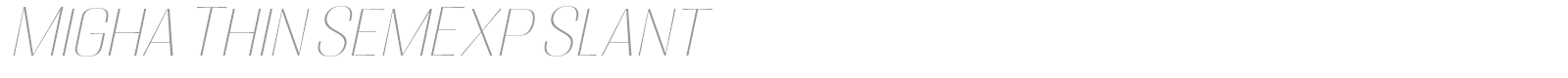 Migha font preview