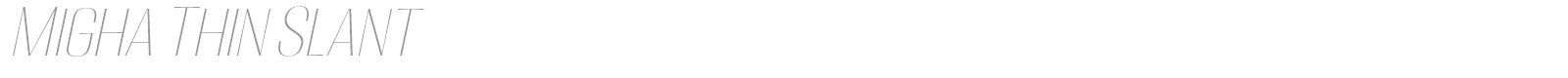 Migha font preview