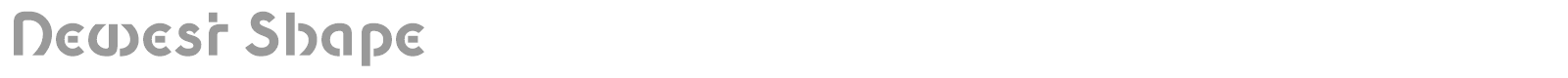 Newest Shape font preview