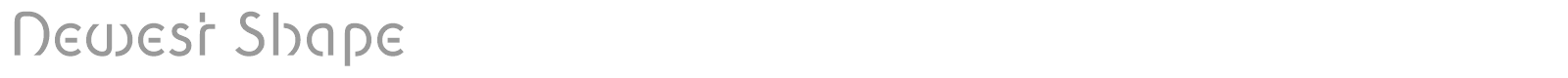 Newest Shape font preview