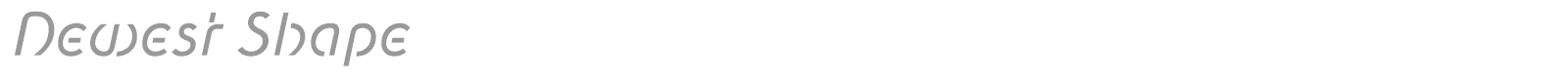 Newest Shape font preview