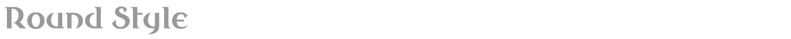 Round Style font preview