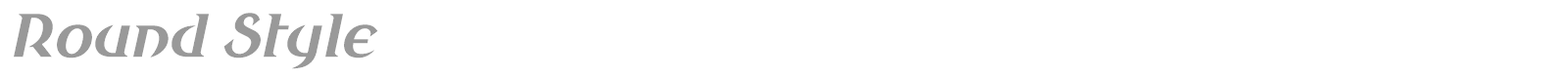 Round Style font preview