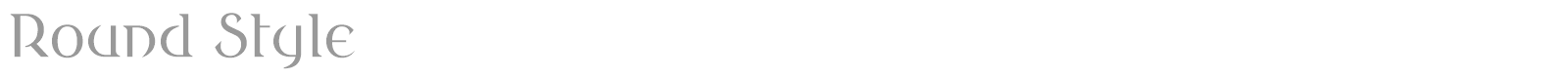 Round Style font preview