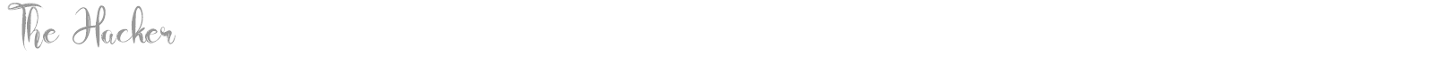 The Hacker font preview
