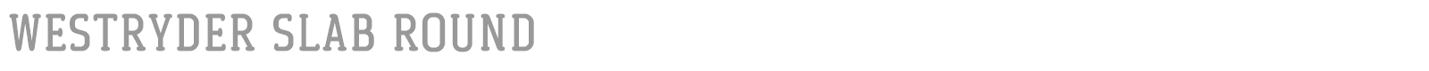 Westryder Slab font preview