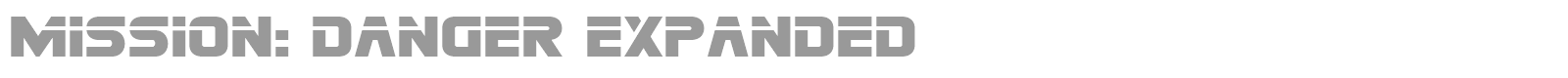 Mission: Danger font preview