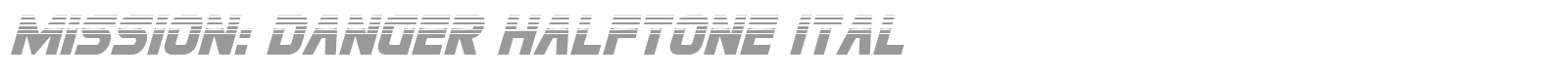 Mission: Danger font preview
