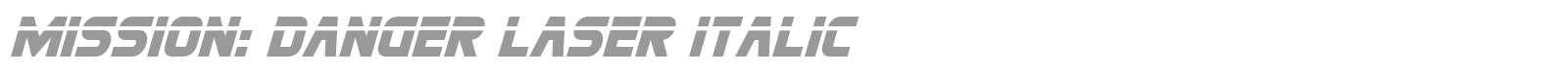 Mission: Danger font preview