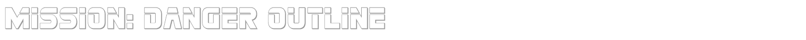 Mission: Danger font preview