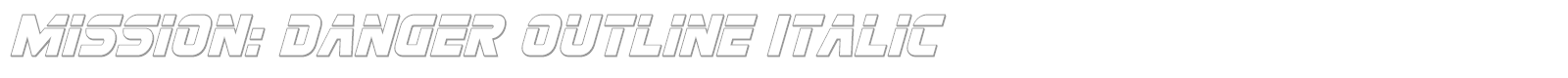 Mission: Danger font preview